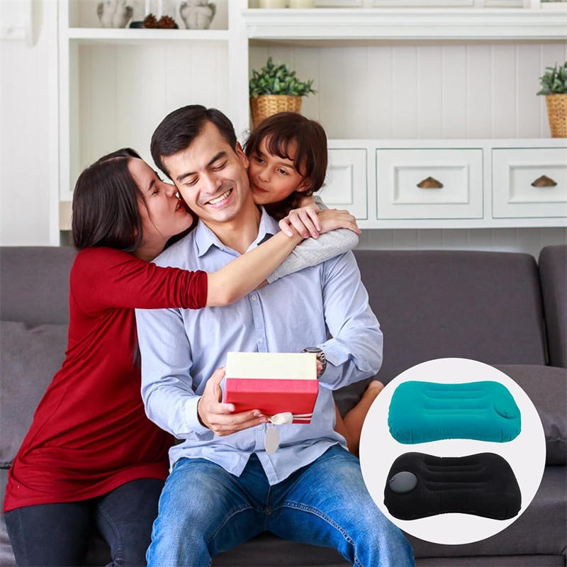 Portable Neck Rest Inflatable Travel Pillow Compact Air Comfort 2