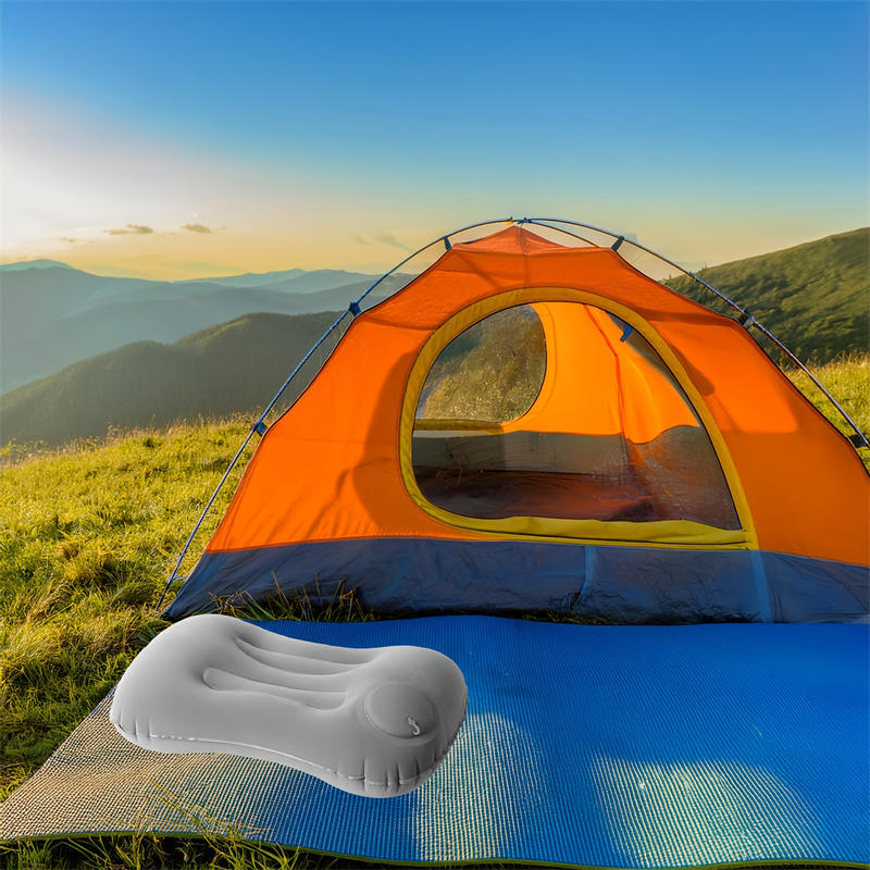 Portable Inflatable Camping Pillow Lightweight Foldable Travel & Outdoor Comfort Cushion