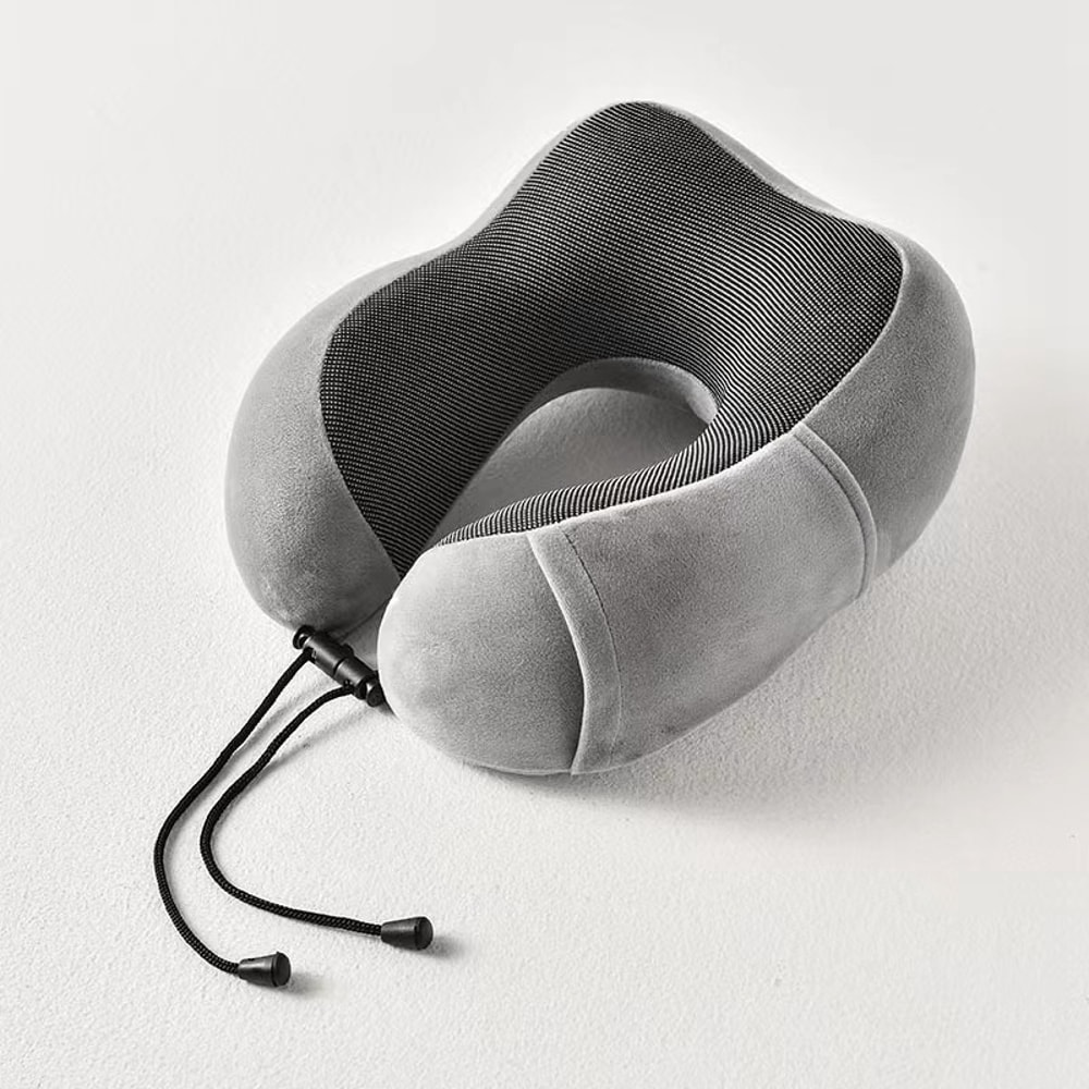 Premium Memory Foam Travel Neck Pillow U Shaped Cervical Support Comfort 2