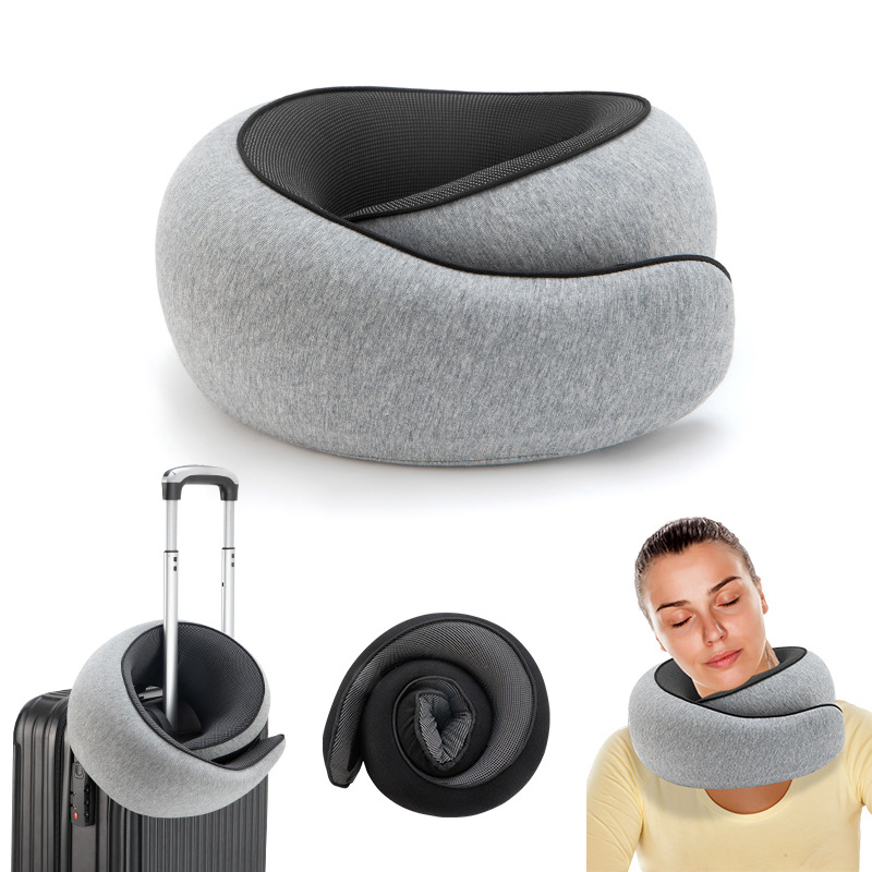 Premium Memory Foam Neck Support Pillow U Shaped Portable Travel Neck Pillow for Flights Cars & Office Naps