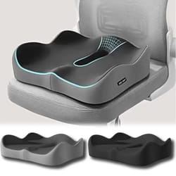 ergonomic orthopedic memory foam coccyx seat cushion for tailbone & sciatica pain relief