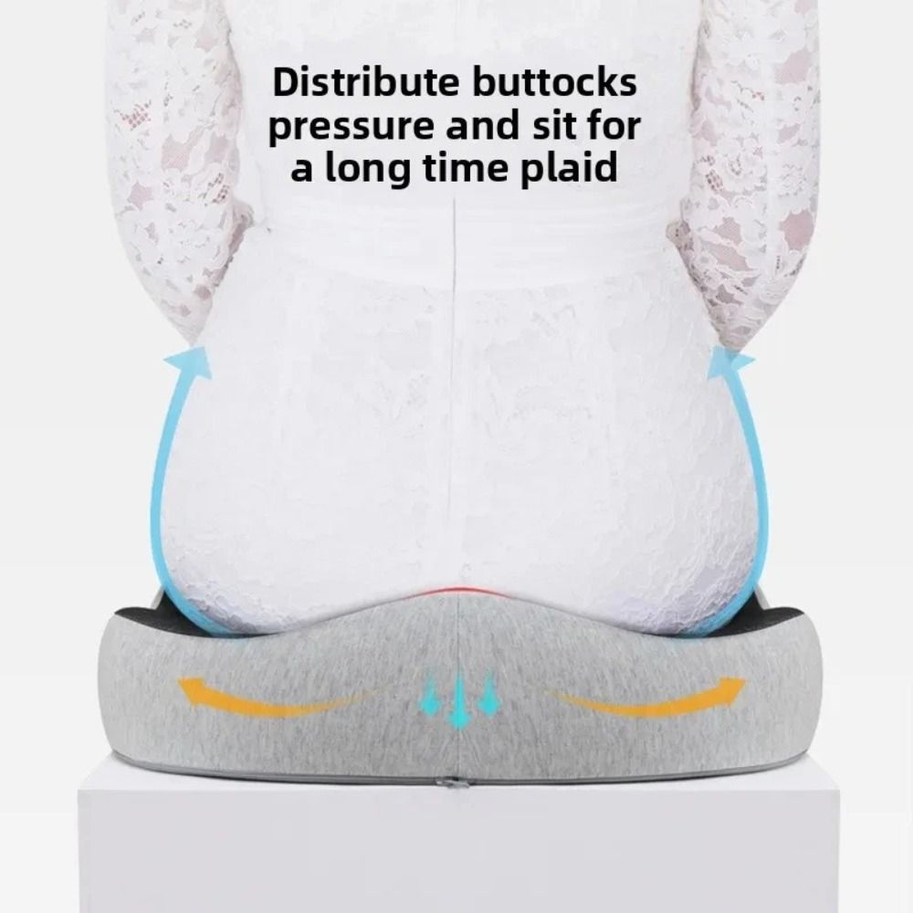 Ergonomic Orthopedic Memory Foam Coccyx Seat Cushion for Tailbone & Sciatica Pain Relief