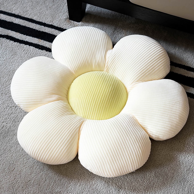 Plush Six Petal Flower Cushion Pillow Floral Seat Cushion For Bedroom Kids Room Decor 6