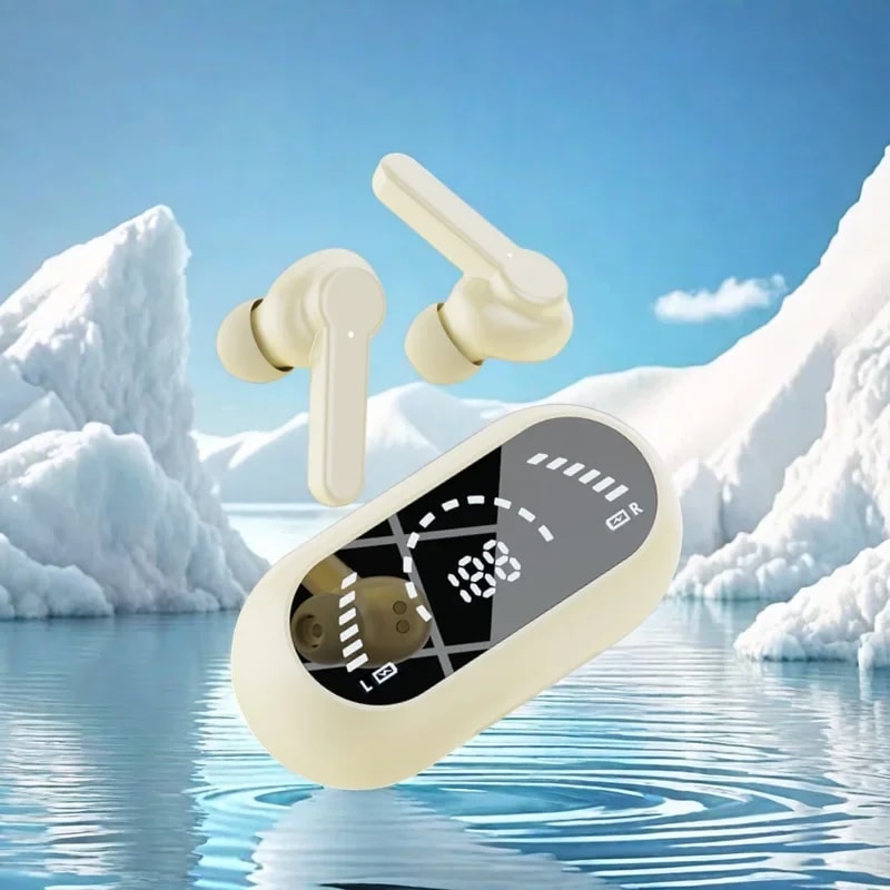 Wireless Bluetooth Earbuds with Noise Reduction & Bass Touch Control