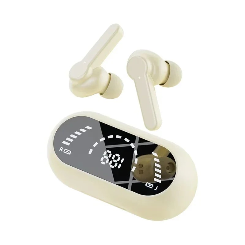 Wireless Bluetooth Earbuds with Noise Reduction & Bass Touch Control