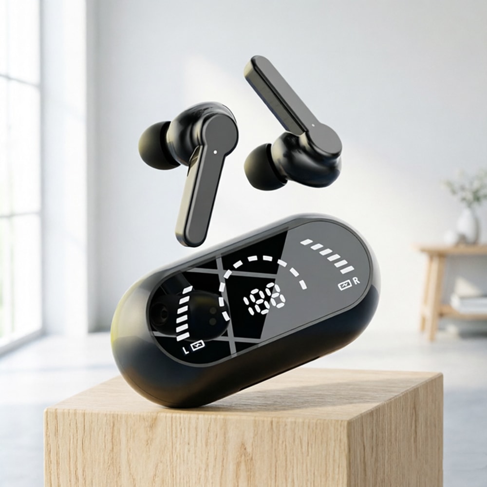 Wireless Bluetooth Earbuds Noise Reduction & Bass Touch Control