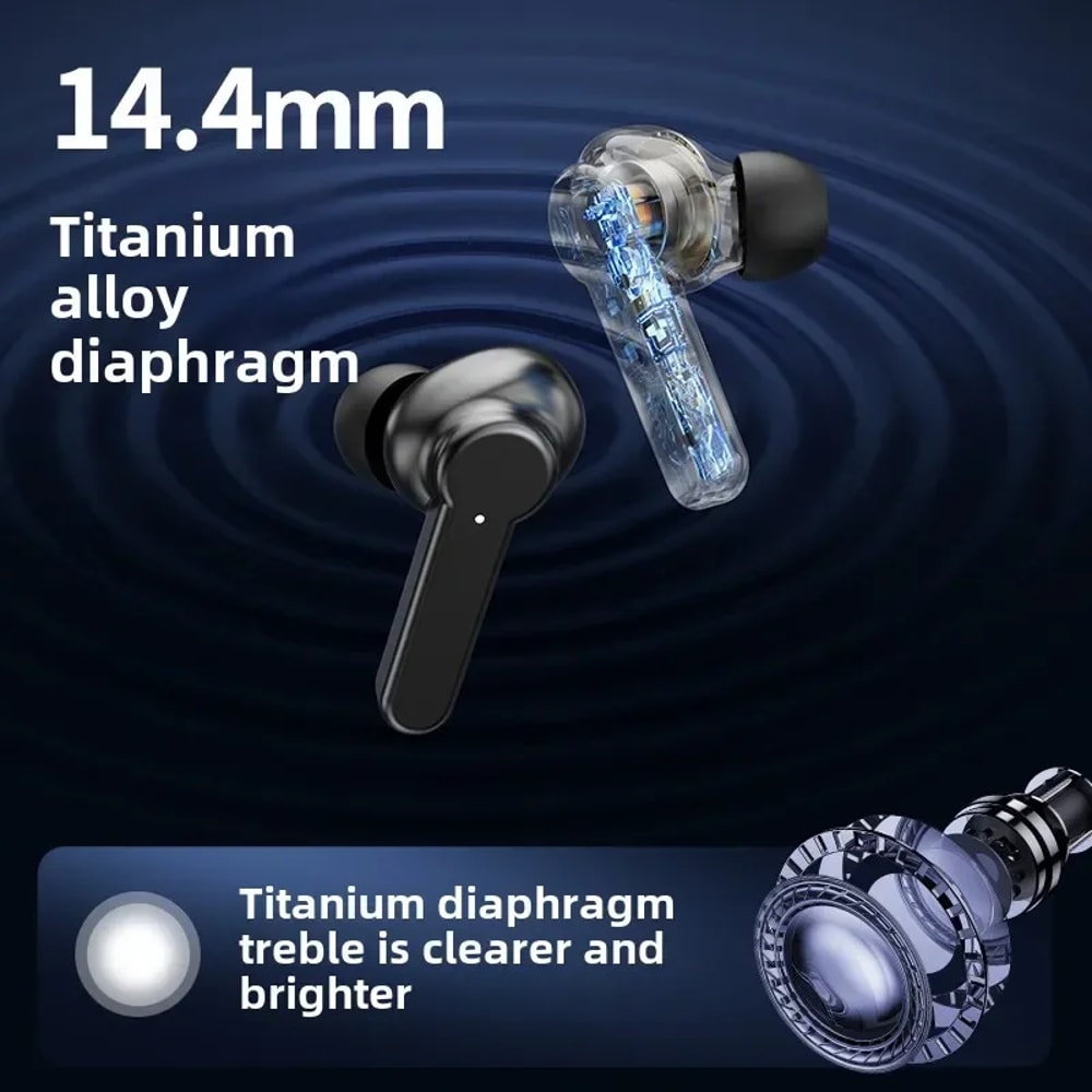 Wireless Bluetooth Earbuds Noise Reduction & Bass Touch Control