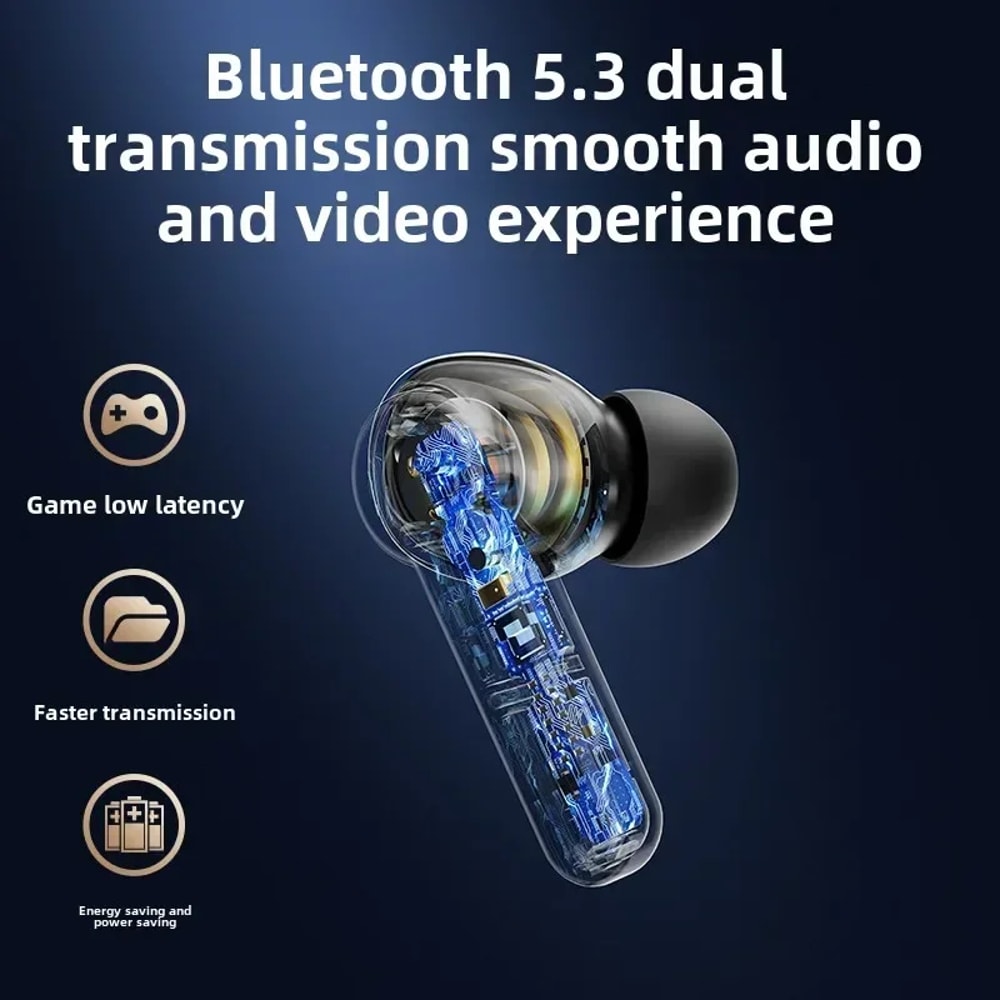 Wireless Bluetooth Earbuds Noise Reduction & Bass Touch Control