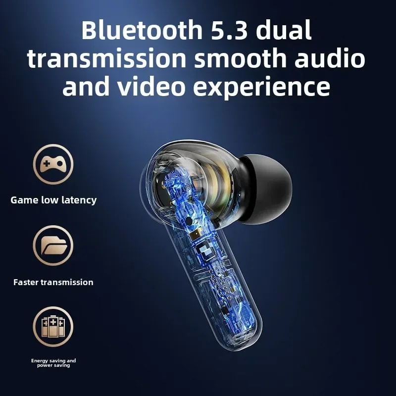 Wireless Bluetooth Earbuds Noise Reduction & Bass Touch Control