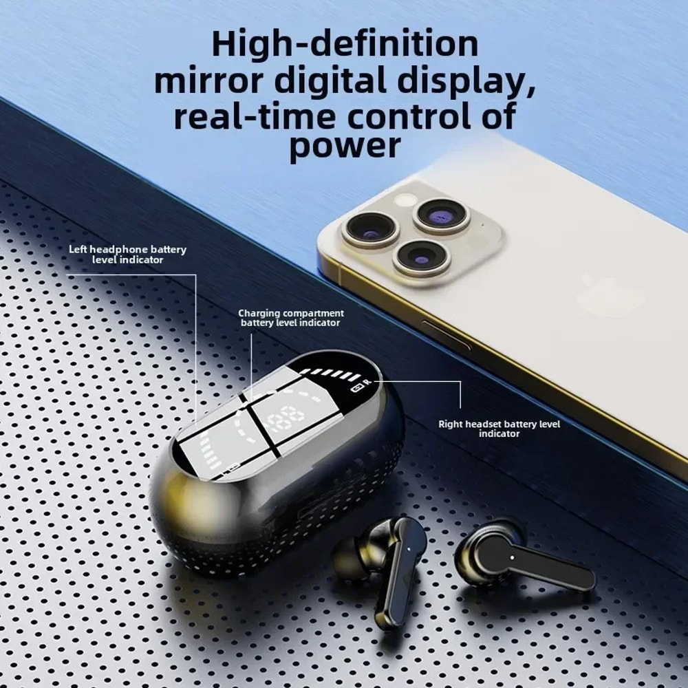 Wireless Bluetooth Earbuds Noise Reduction & Bass Touch Control