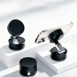 universal magnetic suction cup swivel stand for mobile devices