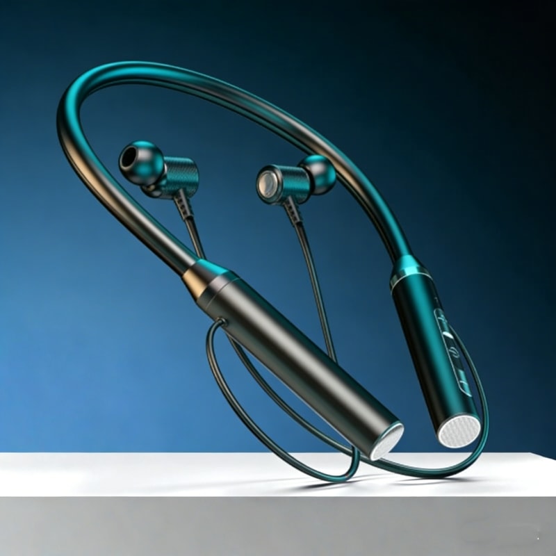 Wireless Bluetooth Neckband Earphones Sport Waterproof Earbuds with Mic
