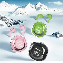 wireless sport gaming headphones with noise canceling earbuds & touch bass control