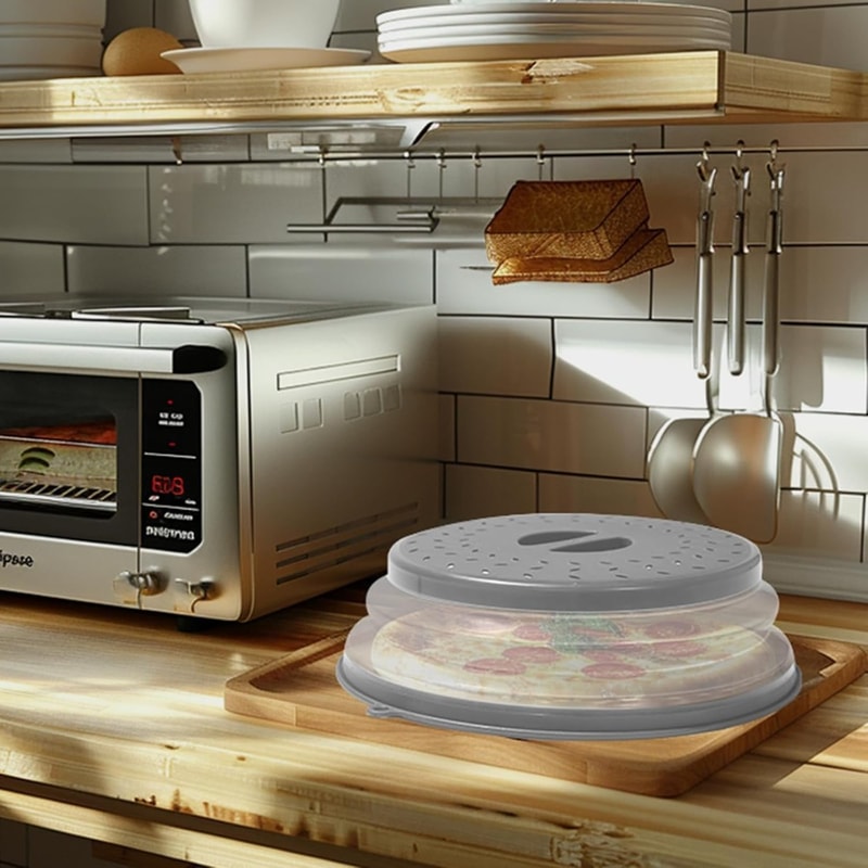 Microwave Splash Guard Foldable BPA Free Cover for Plates and Bowls