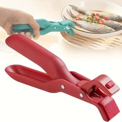 silicone hot plate gripper anti scald bowl and dish lifter clip