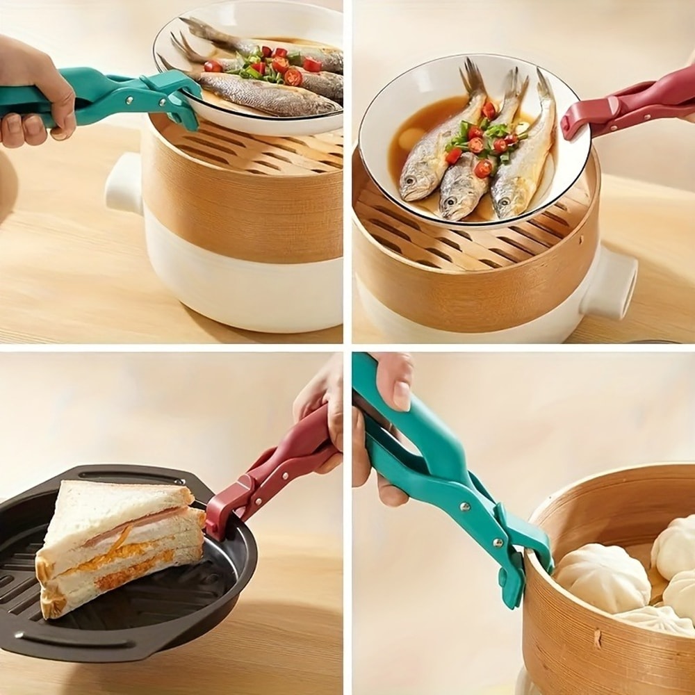 Silicone Hot Plate Gripper Anti Scald Bowl and Dish Lifter Clip