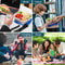 Portable Cutlery Bag with Zipper for Travel Camping School Lunch