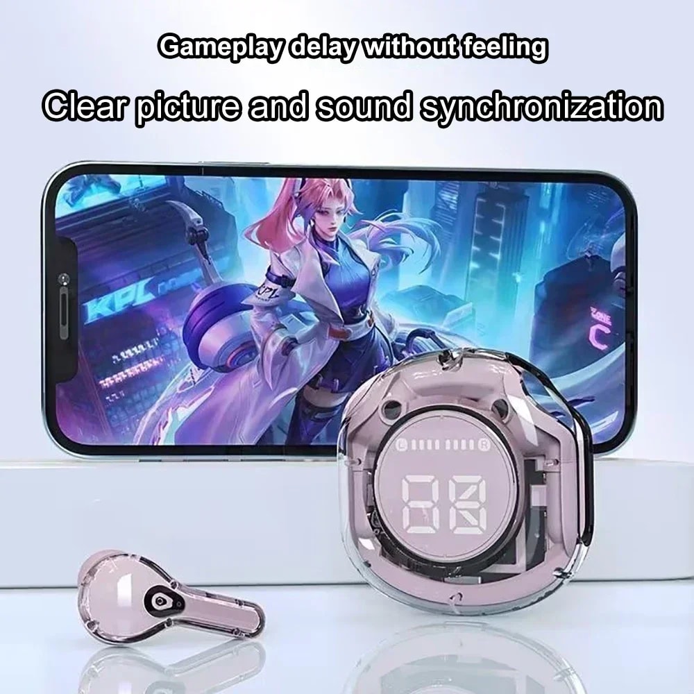 LED Display Wireless Earbuds Bluetooth Headphones with Charging Case