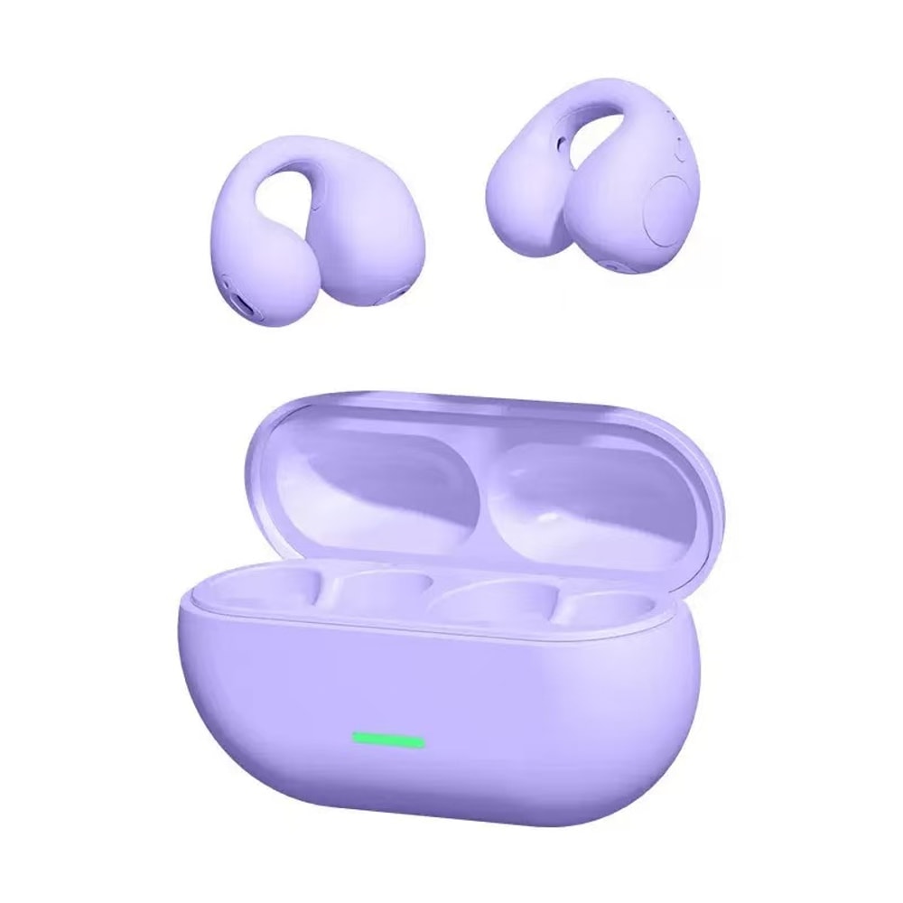 Clip On Wireless Bone Conduction Headphones for Sports Music and Gaming