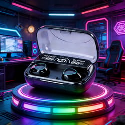 bluetooth headset wireless earbuds with led display for music and gaming