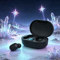 wireless bluetooth headset with noise cancelling microphone for calls and driving
