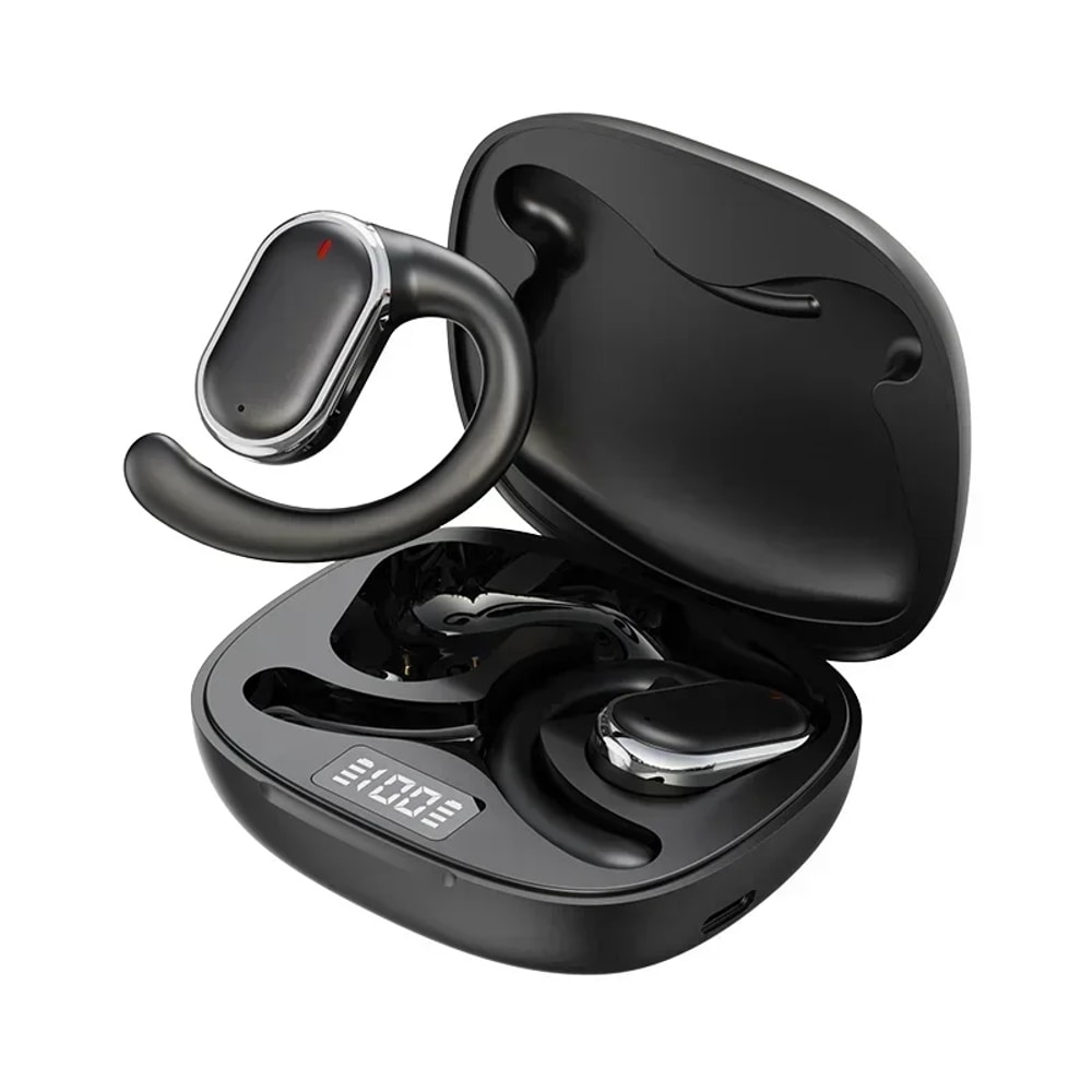 TWS Wireless Earbuds with Rotatable Fit Waterproof Bluetooth Sports Headset