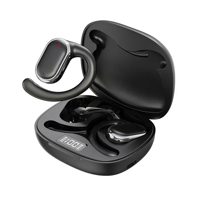 TWS Wireless Earbuds with Rotatable Fit Waterproof Bluetooth Sports Headset
