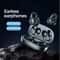 Wireless Bluetooth Earbuds with LED Power Display and Noise Reduction Mic
