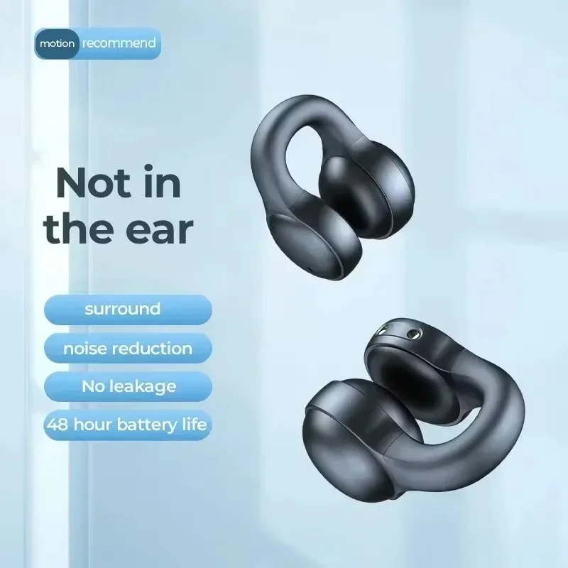 Wireless Bluetooth Earbuds with LED Power Display and Noise Reduction Mic