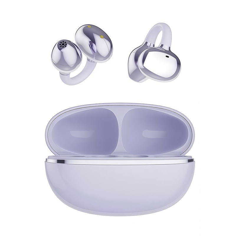 Open Ear Clip On Wireless Bluetooth Headphones for Sports Gaming & Music