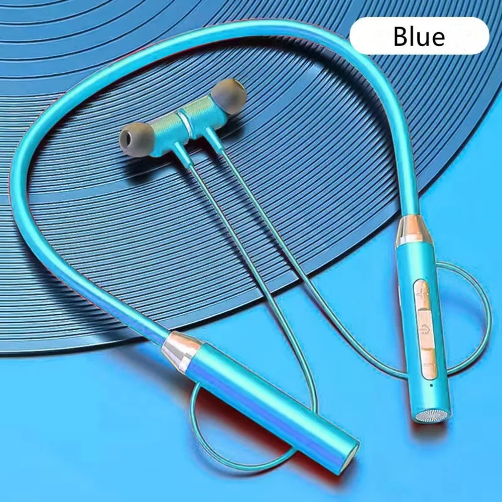 Neckband Earphones Waterproof Magnetic Bluetooth Headset with Mic for Sports