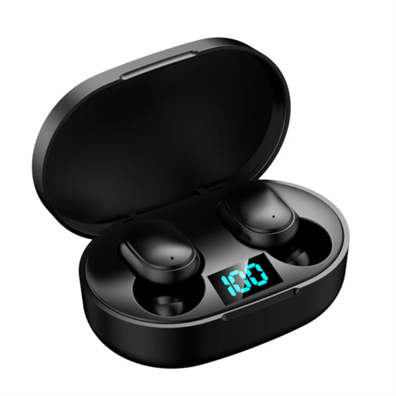 Wireless Noise Cancelling Earbuds With LED Charging Case 1
