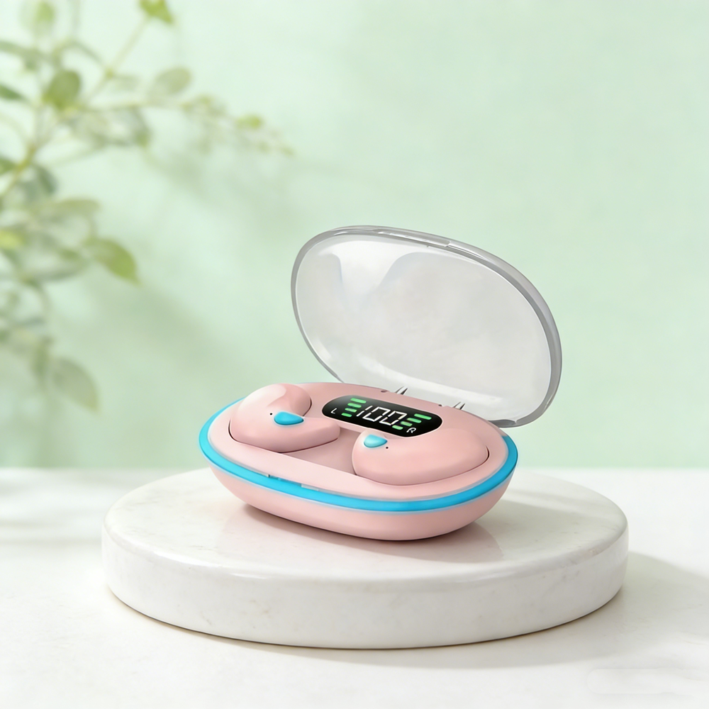 TWS Wireless Bluetooth Earbuds with Noise Reduction for Sport Sleep and Gaming