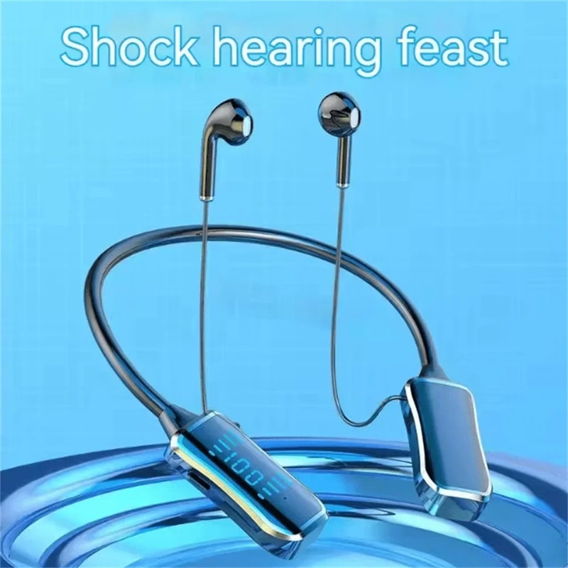 Premium Bluetooth Sport Headphones Wireless Neckband Earbuds with Mic & Waterproof Design
