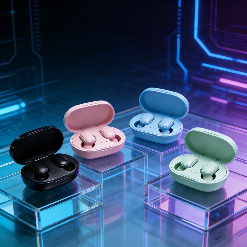 TWS Wireless Bluetooth Earbuds with Mic & Noise Cancelling