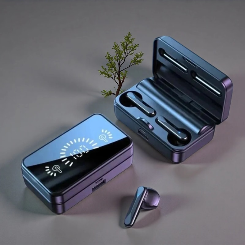 TWS Wireless Bluetooth Earbuds with HiFi Stereo & Waterproof Design