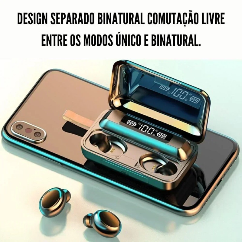 Wireless Bluetooth Earbuds with Touch Control & High Bass