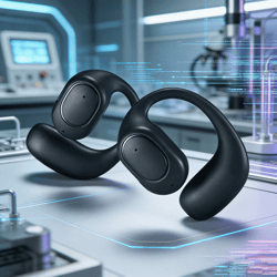 hifi wireless air conduction earphones sports noise cancel headset