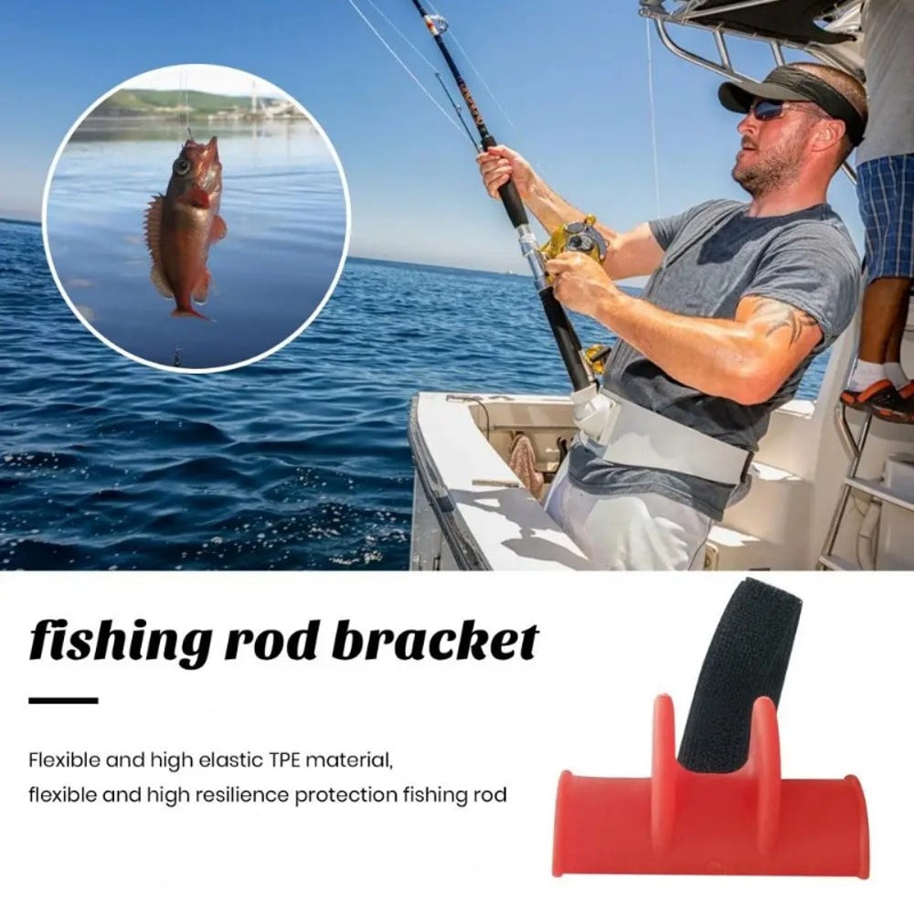 Portable Fishing Rod Holder Strap With Non Slip Fishing Pole Bracket 2