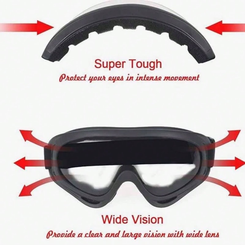 Motorcycle Riding Goggles With Windproof Tactical Mask For Outdoor Sports 3