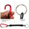 Anti Lost Fishing Lanyard Carabiner Spring Rope for Outdoor Gear
