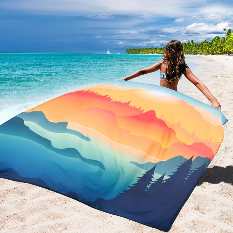 Waterproof Sandproof Beach Blanket Quick Dry Outdoor Picnic Mat