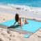 Extra Large Sandproof Waterproof Beach Blanket with Zipper Pockets