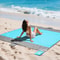 Extra Large Sandproof Waterproof Beach Blanket with Zipper Pockets