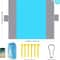 Extra Large Sandproof Waterproof Beach Blanket with Zipper Pockets