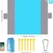 Extra Large Sandproof Waterproof Beach Blanket with Zipper Pockets