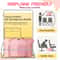 Pink Travel Duffel Bag with Trolley Sleeve and Waterproof Pocket