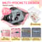 Pink Travel Duffel Bag with Trolley Sleeve and Waterproof Pocket