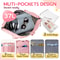 Pink Travel Duffel Bag with Trolley Sleeve and Waterproof Pocket
