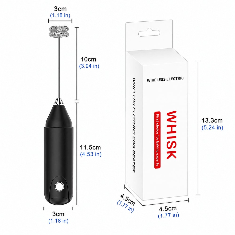 Handheld Milk Frother Electric Egg Beater Mini Drink Mixer 7